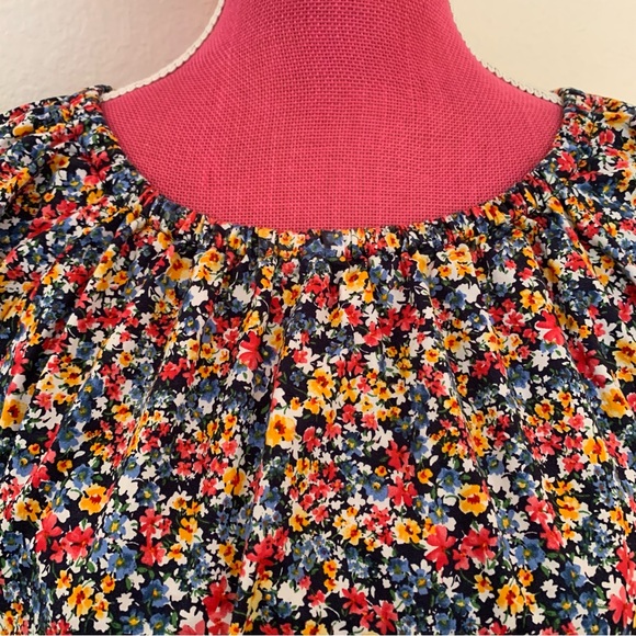 Women’s Old Navy XXL Floral Blouse with Puff Sleeves - Picture 4 of 7